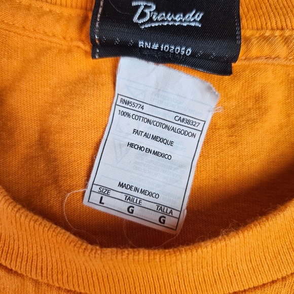 Harley Davidson Graphic T-Shirt Men's L Follow No One Temecula California Orange - Picture 4 of 9